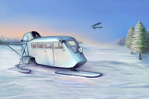 Maquette artillerie : Soviet Aerosan KM-4 1/35 - Trumpeter 02356
