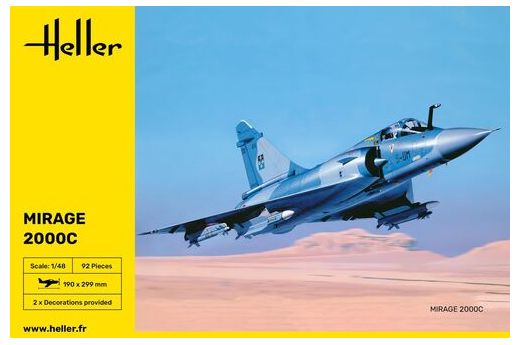 Maquette avion militaire : Mirage 2000 C 1/48 - Heller 80426