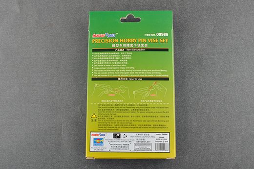 Outil maquettes : Perceuse à main de précision et forets 0.3 mm - Master tools 09986