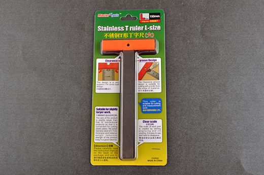 Outil pour maquettes : Règle en T en acier taille L - Master tools 09987