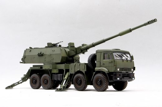 Maquette véhicule militaire : S2S35-1 Koalitsiya-SV KSh russe 1/35 - Trumpeter 1085