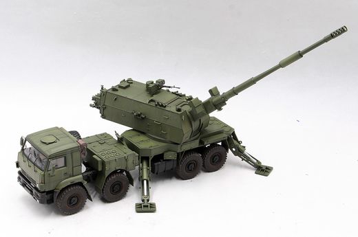 Maquette véhicule militaire : S2S35-1 Koalitsiya-SV KSh russe 1/35 - Trumpeter 1085