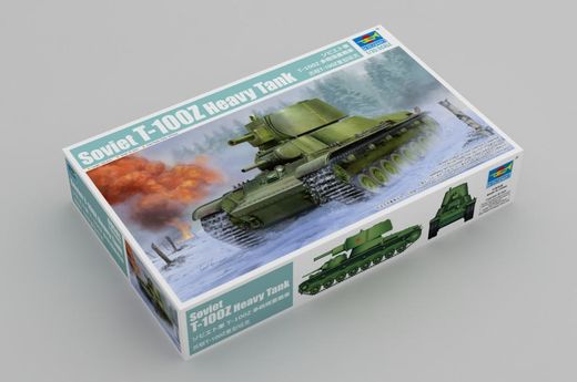 Maquette militaire : Tank soviétique lourd T-100Z 1/35 - Trumpeter 9591