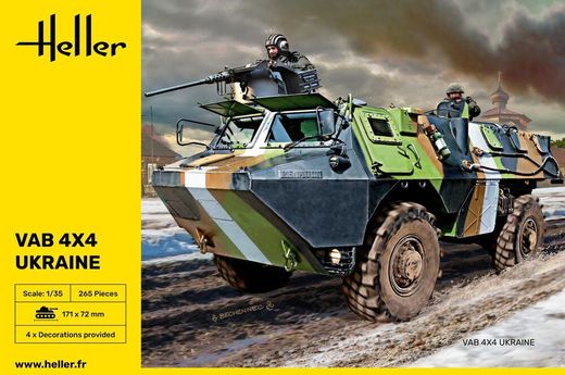 Maquettes militaires : VAB 4x4 Ukraine 1/35 - Heller 81130
