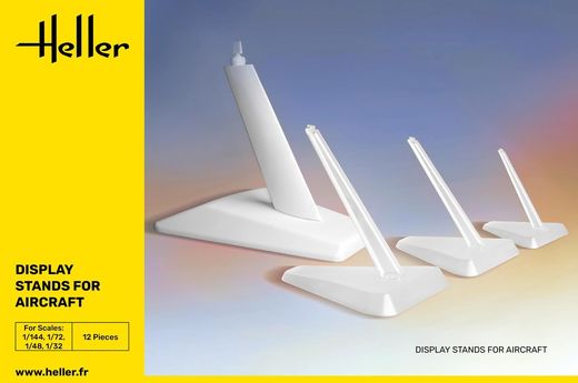 Présentoirs pour maquette : Supports d'avion - Heller 95200