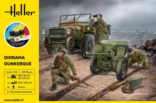 Coffret cadeau maquette militaire : Starter kit Laffly 1/35 - Heller 35326