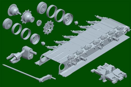 Maquette char Léopard allemand 2A6 MBT - Trumpeter 966