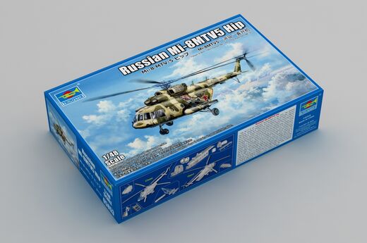 Maquette hélicoptère : Mi-8MTV5 Hip russe 1/48 - Trumpeter 05853