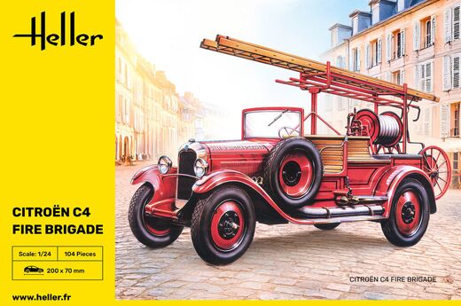Maquette voiture : Citroën C4 Fire Brigade 1/24 - Heller 80733