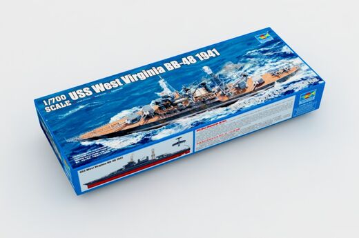 Maquette militaire : USS West Virginia BB-48 1941 1/700 Pearl Harbor - Trumpeter 5771 - 05771