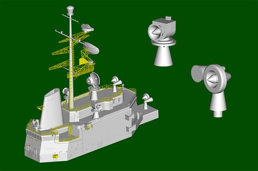 Maquette navire français : Porte-hélicoptère Jeanne-d'Arc 1/350 - Trumpeter 5636 05636