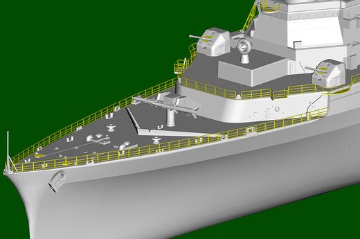 Maquette navire français : Porte-hélicoptère Jeanne-d'Arc 1/350 - Trumpeter 5636 05636