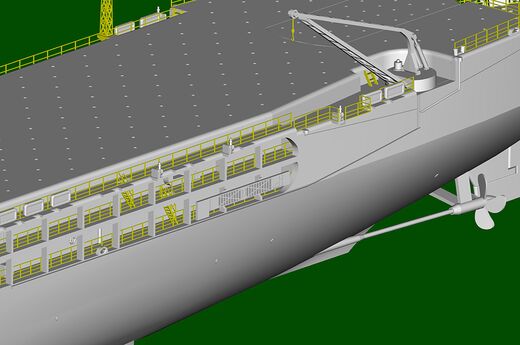 Maquette navire français : Porte-hélicoptère Jeanne-d'Arc 1/350 - Trumpeter 5636 05636