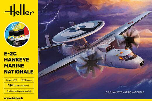 Coffret de modélisme avion français : Starter kit Super Constellation TWA 1/72 - Heller 58302