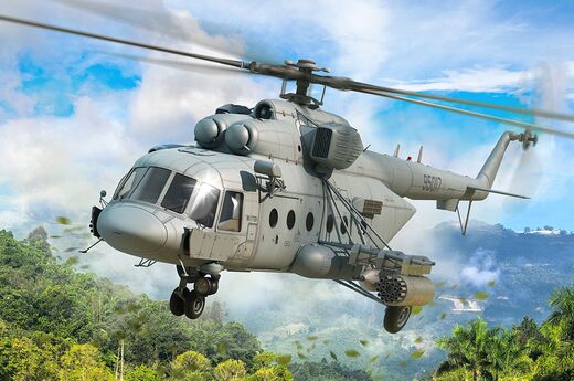 Maquette hélicoptère : Mi-171Sh Hip Russe 1/48 - Trumpeter 05855 5855