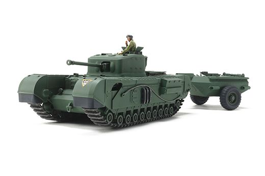 Maquette char d'assaut : British Tank Churchill Mk.VII - Crocodile - 1/48 - Tamiya 32594