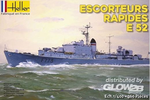 Maquette bateau : Escorteurs Rapides E52 - 1:400 - Heller 81094