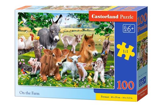 Puzzle Animaux de la ferme - 100 pièces - Castorland 111138
