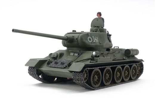 Maquette char d'assaut : Char Moyen Russe T‐34/85 - 1/48 - Tamiya 32599