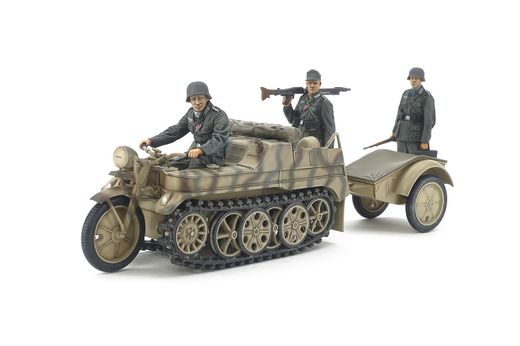 Maquette véhicule militaire léger : Sd.Kfz.2 Kettenkraftrad - 1:35 - Tamiya 35377