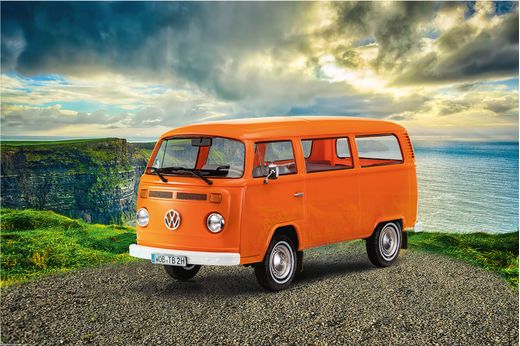 Maquette voiture : Volkswagen T2 Bus - 1:24 - Revell 07667, 7667