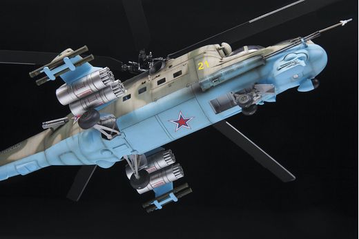 Maquette d'hélicoptère militaire : Mil Mi-24P Hind F - 1/48 - Zvezda 04812 4812