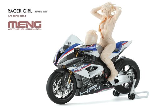 Figurine maquette moto : Racer Girl - 1:9 - Meng SPS-084