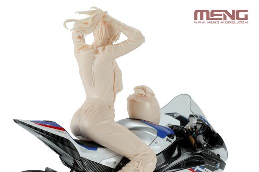 Figurine maquette moto : Racer Girl - 1:9 - Meng SPS-084