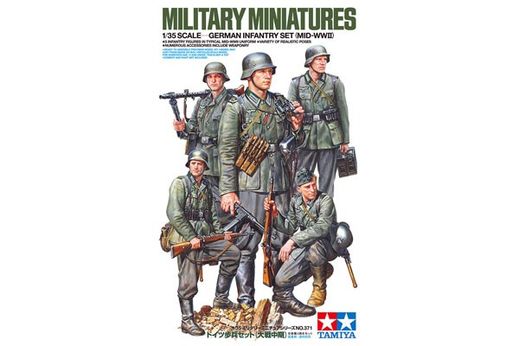 Figurines militaires : Fantassins allemands - 1/35 - Tamiya 35371