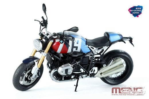 Maquette moto BMW R nineT - pré peinte - échelle 1:9 - Meng MT003T MT-003T 5930338