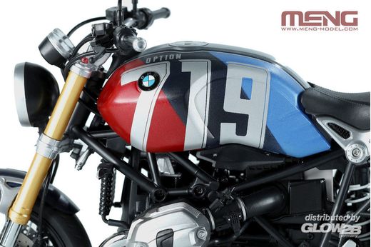 Maquette moto BMW R nineT - pré peinte - échelle 1:9 - Meng MT003T MT-003T 5930338