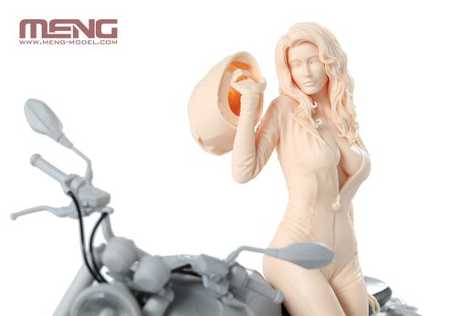 Figurine maquette moto : Hot rider (Résine) 1/9 - Meng SPS-076