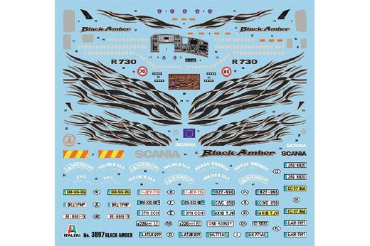 Maquette camion : Scania R "Black Amber" - 1:24 - Italeri 03897