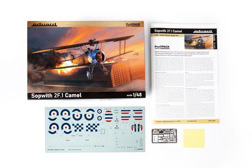 Maquette d'avion militaire : Sopwith 2F.1 Camel 1/48 - Eduard 82173