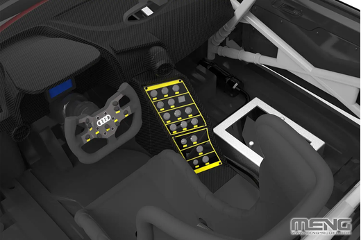 Maquette automobile : Audi R8 LMS GT3 1/24 - Meng CS-008