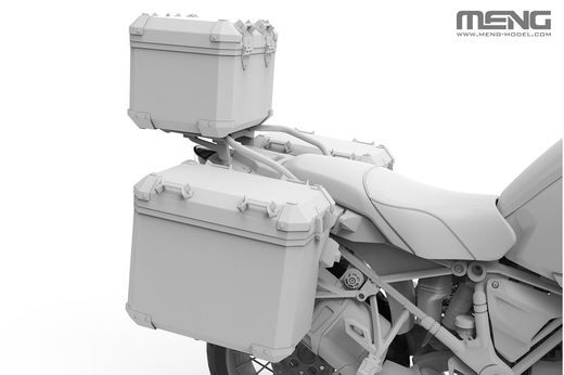 Accessoire maquette moto : BMW R 1250 GS ADV Coffres de rangement à peindre 1/9 - Meng SPS-091S
