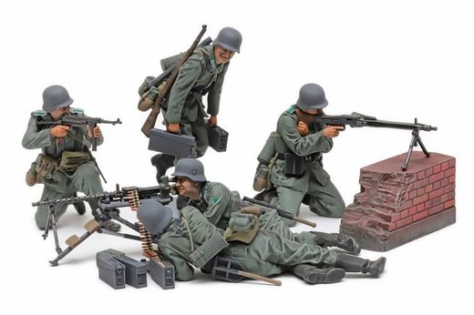 Figurines militaires : Mitrailleurs Allemands Mi-2e G.M. 1/35 - Tamiya 35386