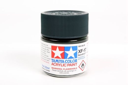 Peinture pour maquettes - XF17 BLEU MER FONCE MAT - XL 23 ml - Tamiya 81317