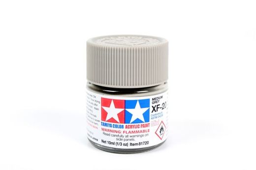 Peinture pour maquettes - XF20 GRIS MOYEN MAT - XL 23 ml - Tamiya 81320