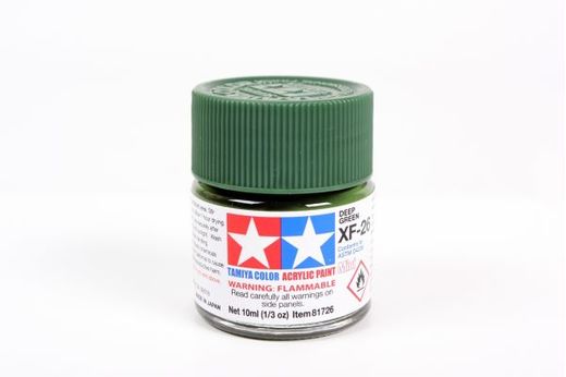 Tamiya 81726 - XF26 Vert Foncé Mat : Peinture acrylique