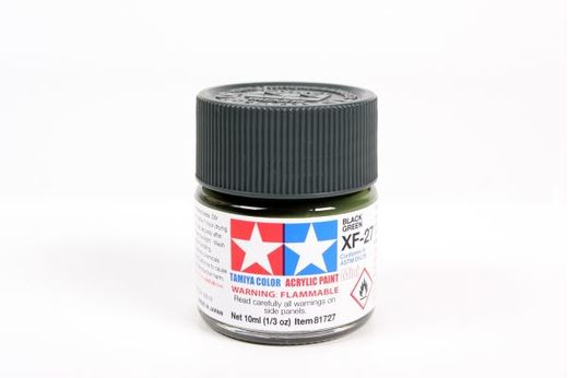 Tamiya 81727 - XF27 Vert Noir Mat : Peinture acrylique