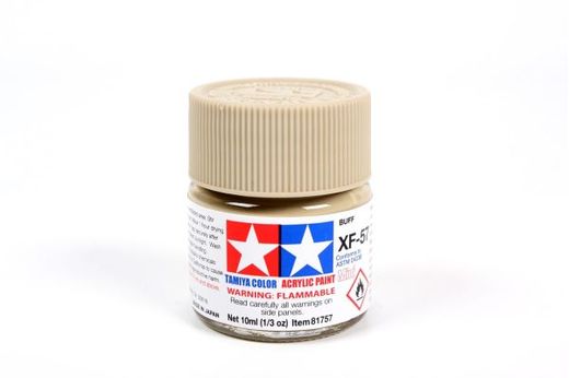 Tamiya 81757 - XF57 Chamois mat : Peinture acrylique