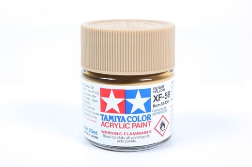 Peinture pour maquettes - XF60 JAUNE DESERT MAT - XL 23 ml - Tamiya 81360