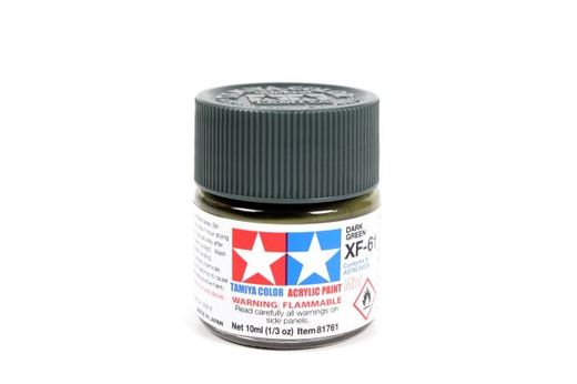 Tamiya 81761 - XF61 Vert Foncé mat : Peinture acrylique