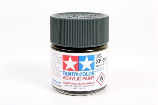 Peinture pour maquettes - XF61 VERT FONCE MAT - XL 23 ml - Tamiya 81361