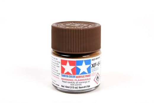 Tamiya 81764 - XF64 Rouge Brun mat : Peinture acrylique