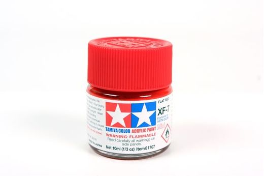 Tamiya 81707 - XF7 Rouge mat : Peinture acrylique