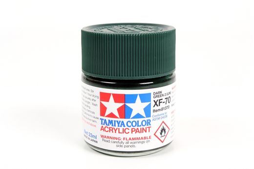Peinture pour maquettes - XF70 VERT FONCE MAT - XL 23 ml - Tamiya 81370