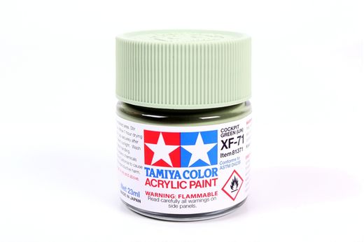 Peinture pour maquettes - XF71 VERT JAPONAIS COCKPIT MAT - XL 23 ml - Tamiya 81371
