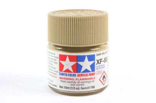 Modélisme peinture acrylique : XF88 Jaune foncé - Tamiya 81788